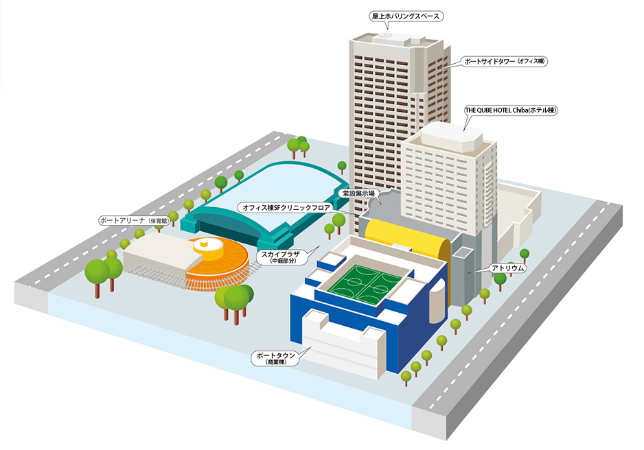 高機能オフィス、ショッピングエリア、ホテル、スポーツアリーナを備えた千葉中央港地区のランドマークが、新たな進化のステージへ。